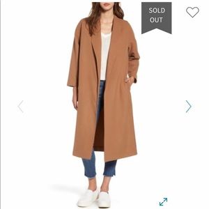 Nordstrom Mural Camel Duster Jacket